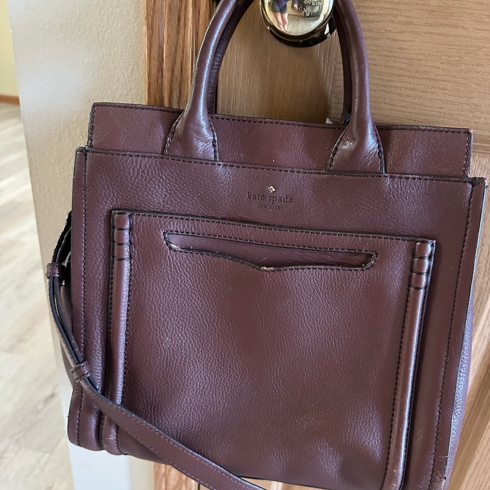 Kate Spade Chocolate Leather Handbag